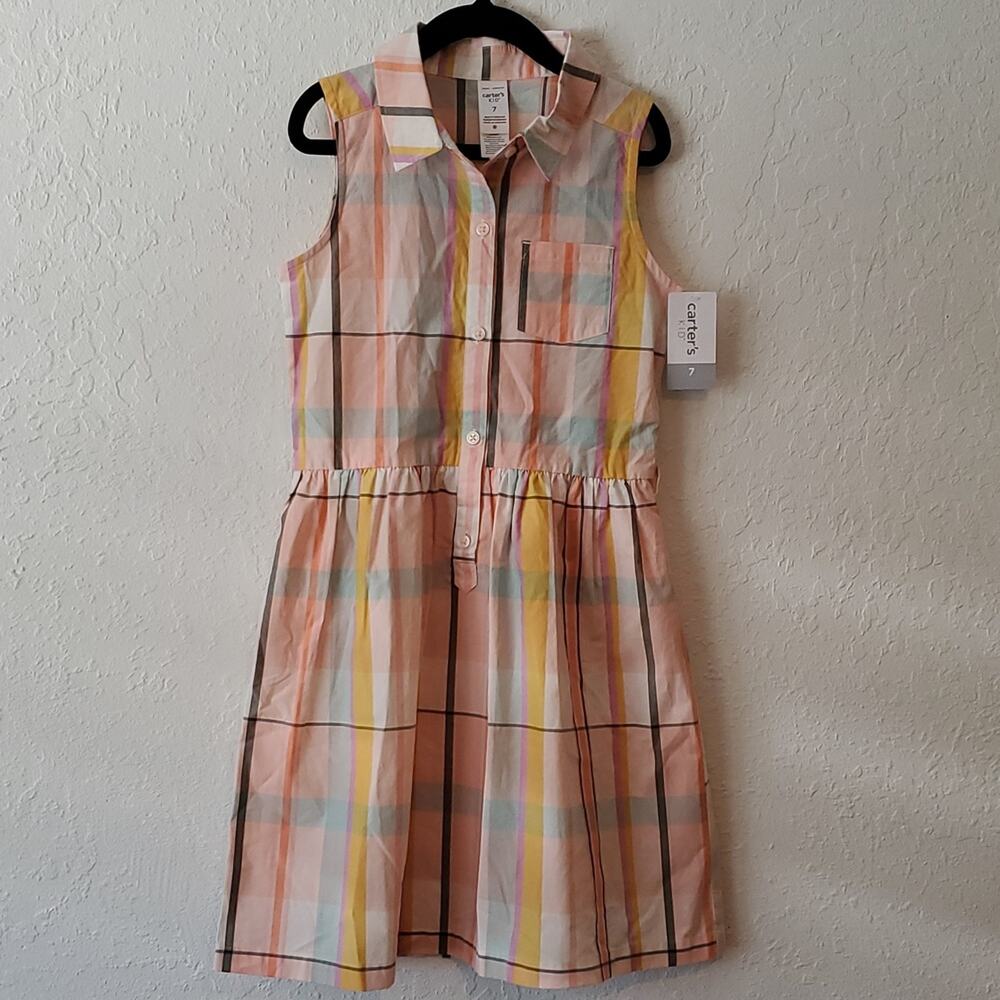 Carter's kid girls dress sleeveless size 7 NEW